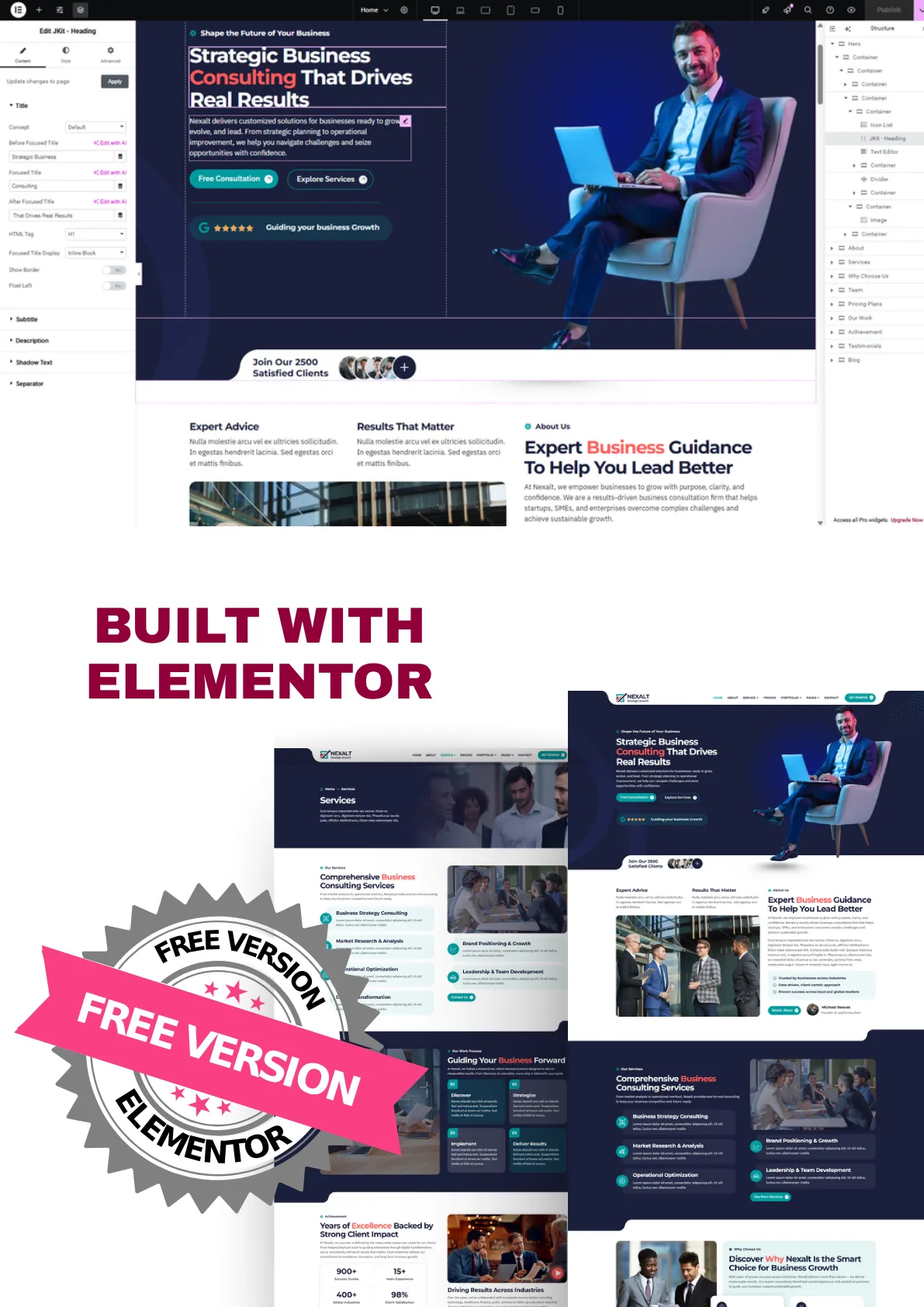 Business Consulting Elementor Template Kit: The Modern Website Solution for Consultants