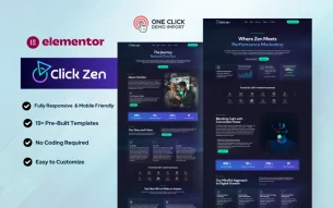 ClickZen — Digital Marketing Agency Elementor Template Kit