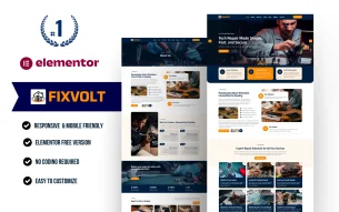 FixVolt Tech – Gadget Repair WordPress Elementor Template Kit