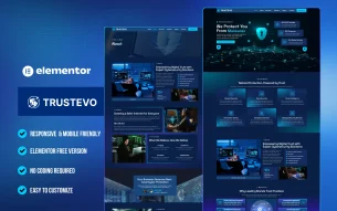 Cyber Security Services Elementor Template