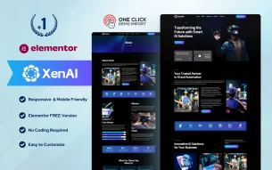 XenAI – AI Marketing Agency WordPress Elementor Template Kit