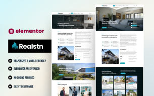 Realstn – Real Estate & Property WordPress Elementor Template Kit
