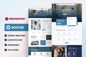 Soothe - Medical & Healthcare Elementor Template Kit