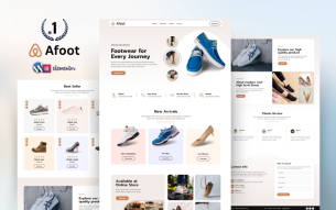 Afoot — Footwear and Shoe Store WordPress Elementor