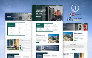 Cold Snap AC Repair WordPress Elementor Template kit