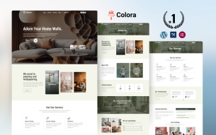 Colora Painting and Home Decor WordPress and Elementor Template
