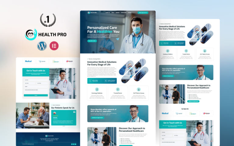 HealthPro – Medical & Healthcare WordPress Elementor Template