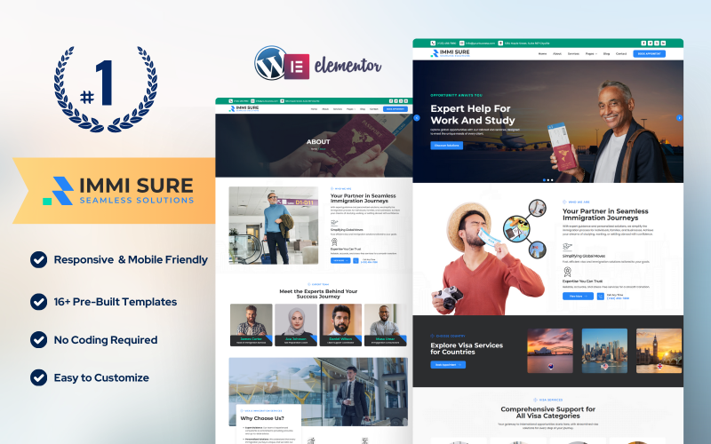 Immisure — Immigration & Visa Consulting WordPress Elementor Kit
