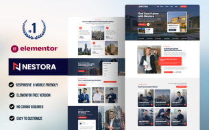 Nestora – Real Estate Agent WordPress Elementor Template Kit