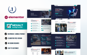 Nexalt - Business Consulting WordPress Elementor Template Kit