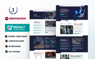 Nexalt - Business Consulting WordPress Elementor Template Kit