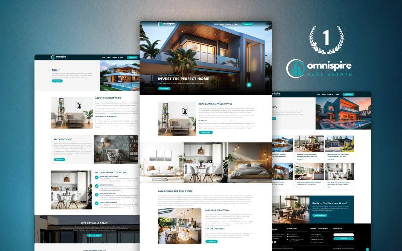 OmniSpire Real Estate WordPress Elementor Template kit