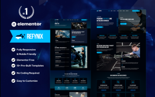 Refynix – Car Wash & Detailing Service WordPress Elementor Template Kit