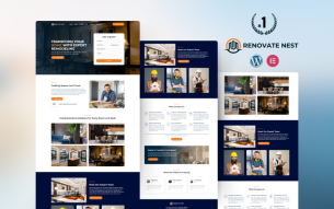 RenovateNest – Home Remodeling WordPress Elementor