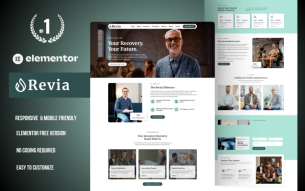 Revia – Rehab Center WordPress Elementor Template Kit