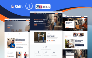 Shift — Moving Solution WordPress Elementor Template