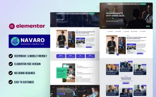 Navaro - Business Consulting WordPress Elementor Template Kit