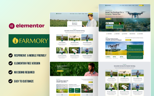 Farmory - Smart Agriculture Elementor Template Kit