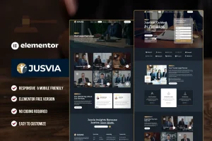 Jusvia - Lawyer & Attorney Elementor Template Kit