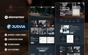 Jusvia - Lawyer & Attorney Elementor Template Kit
