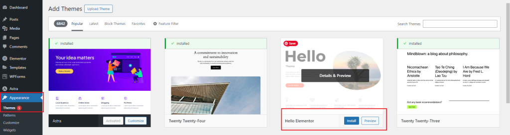 How to Active WordPress Theme