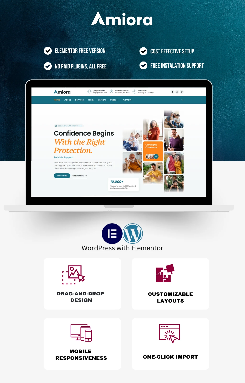 Best Insurance Company Elementor Template