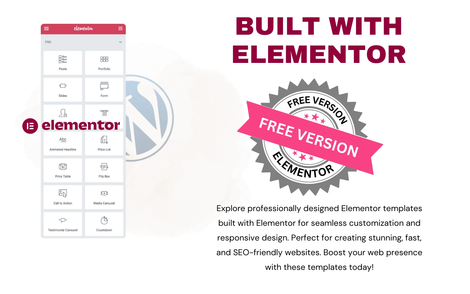 Build with Elementor Free Version