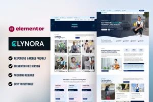 Clynora - Cleaning Services & Janitorial Elementor Template Kit