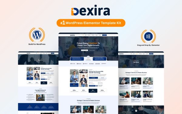 Dexira – Technology & IT Solutions Elementor Template Kit