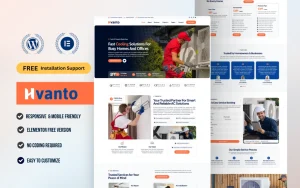 Hvanto – Ultimate HVAC & Air Conditioning Elementor Template Kit